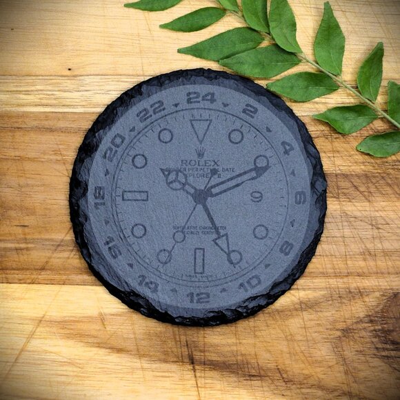 Rolex Explorer II 216570 White Dial Slate Coasters Set of 4 Polar Explorer - Picture 6 of 9